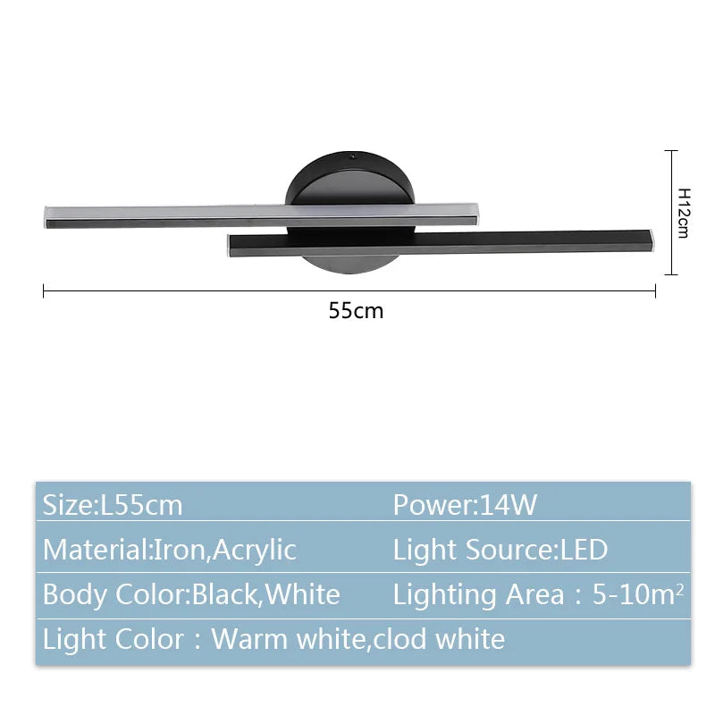 Afralia™ Modern LED Wall Lamp for Living Room Bedroom Bedside, Nordic Design Wall Sconce Lighting