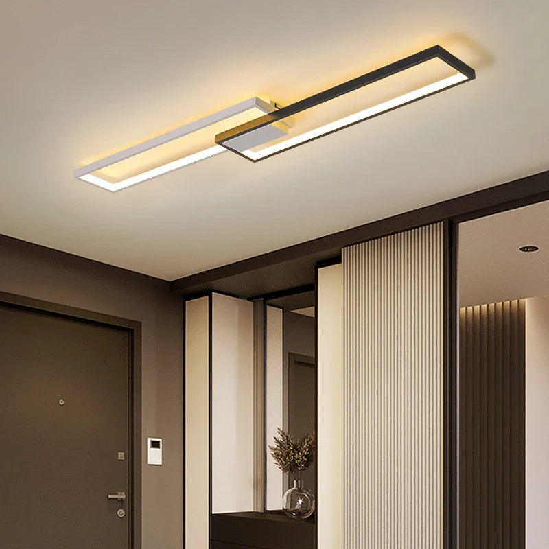 Afralia™ Rectangular LED Ceiling Lamp: Modern Minimalist Lighting for Office, Living Room, Aisle, Corridor