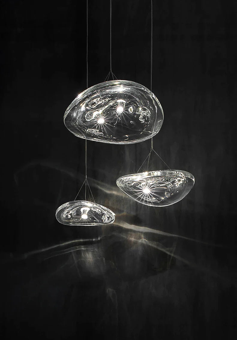 Afralia™ Glass Staircase Pendant Light for Restaurant, Bar, and Bedside Table