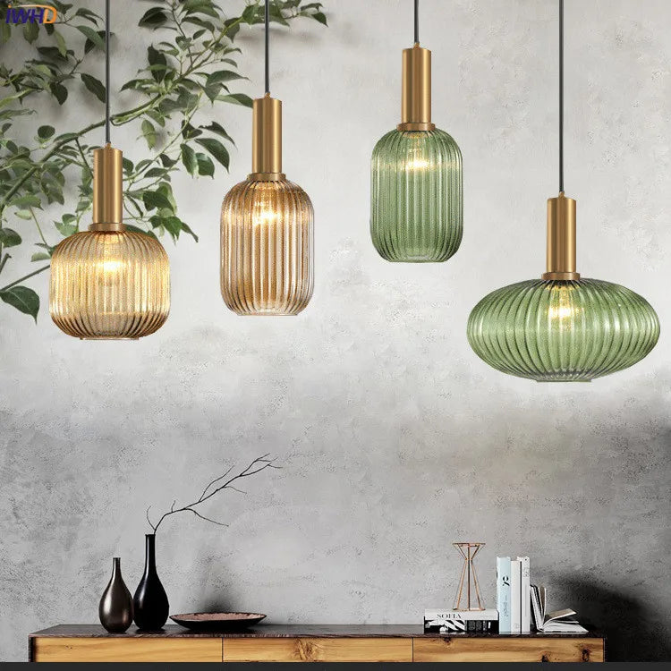 Afralia™ Glass Pendant Lights: Modern Nordic Style LED Pendant Lamp for Bedroom, Living, Dining Room