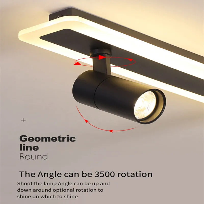 Afralia™ Modern Vintage Iron Ceiling Spotlights for Living Room Study & Wardrobe. Enhance your Space with Track Lighting.