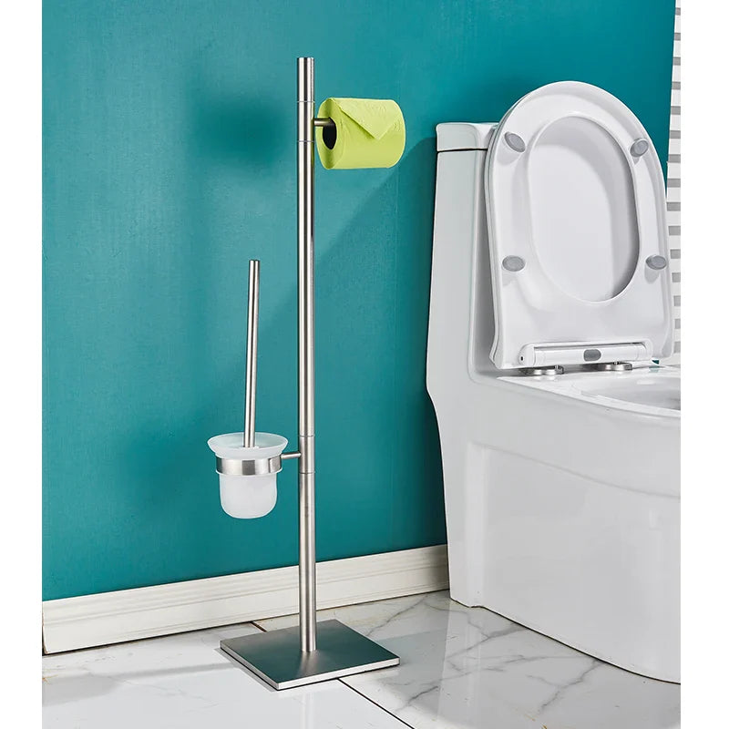 Afralia™ Bathroom Set: Toilet Brush Rack, Toilet Paper Holder, & Accessories