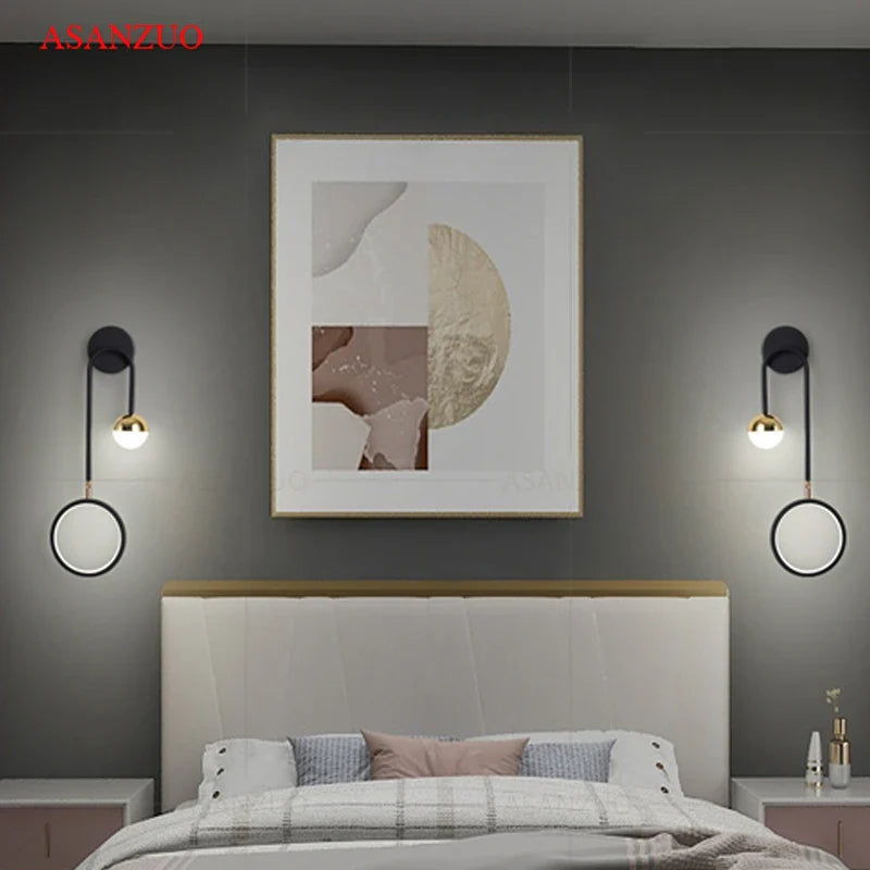 Afralia™ Modern LED Wall Light for Bedroom and Living Room Decor