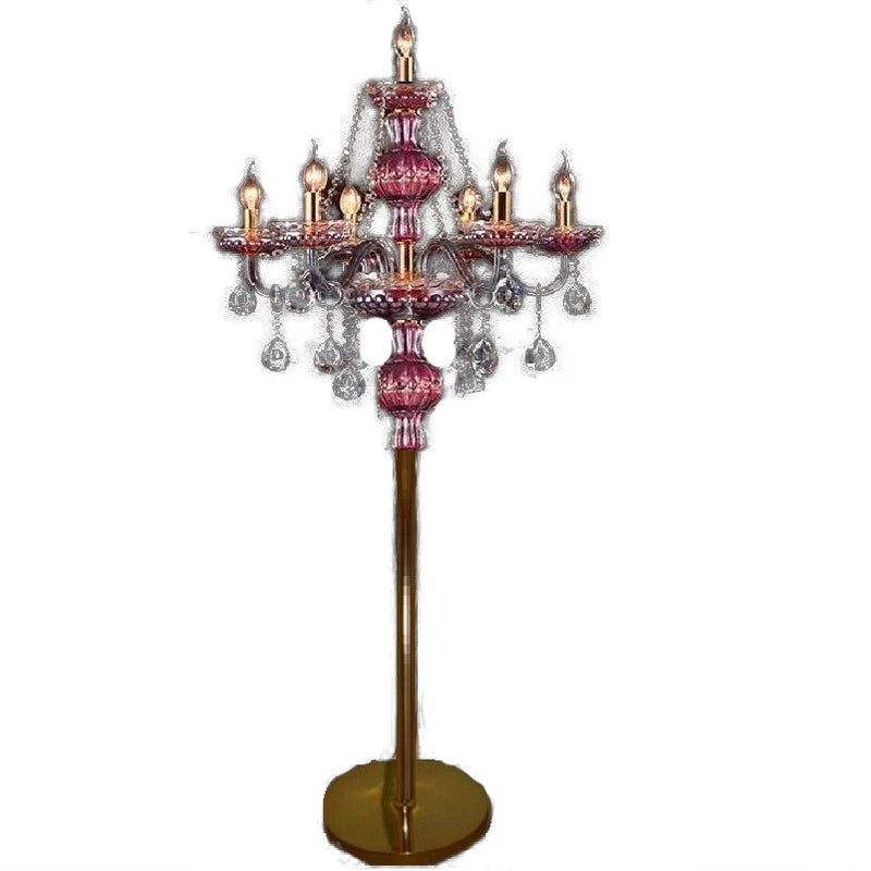 Afralia™ Elegant Crystal Floor Lamp for Living Room Decor