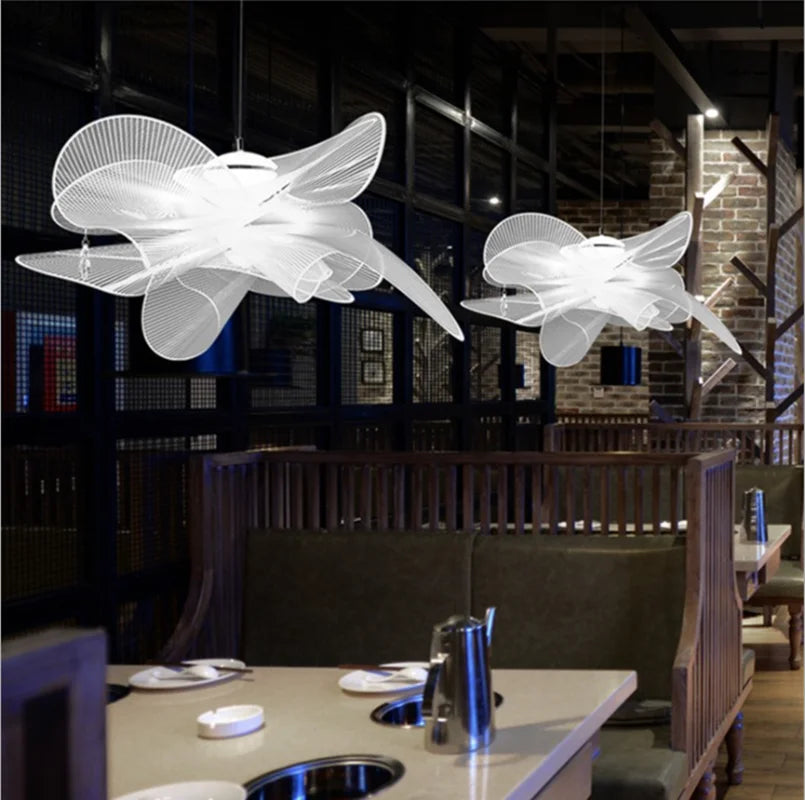 Afralia™ White Minimalist Chandelier | Nordic Design | Elegant Interior Lighting