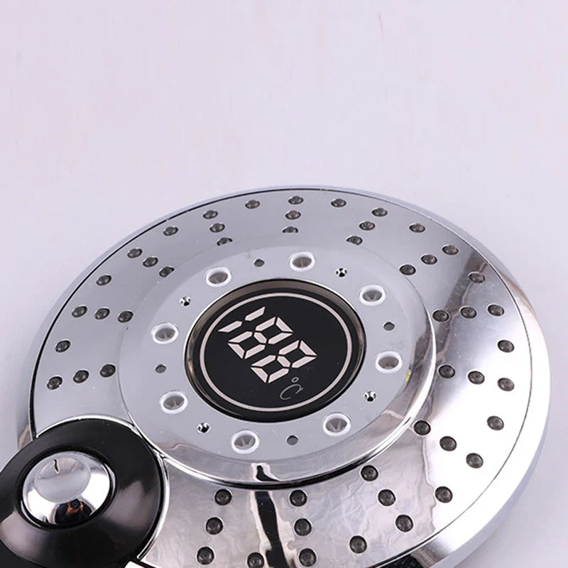 Afralia™ LED Light Shower Head with Digital Temperature Control