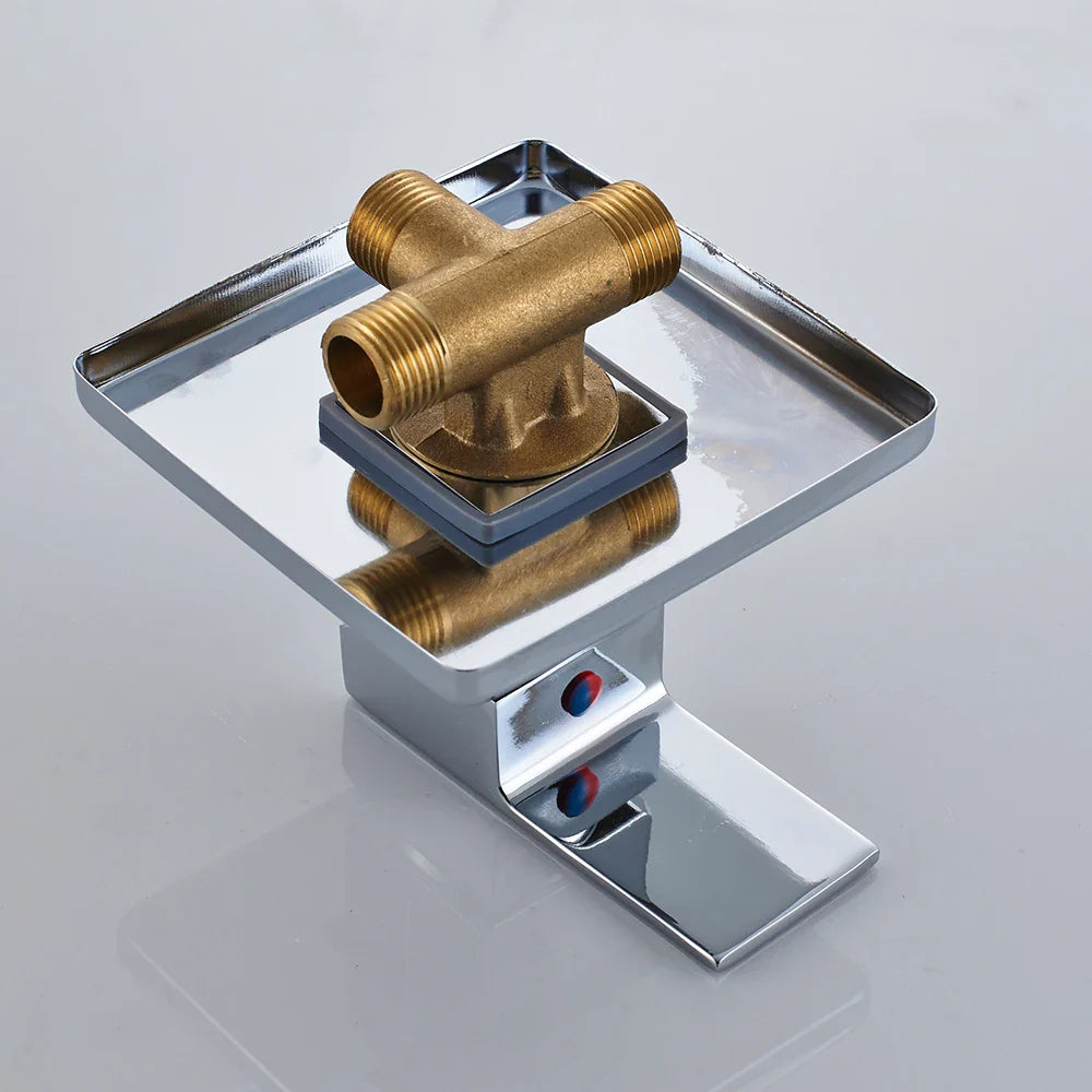 Afralia™ Chrome Wall Mount Basin Faucet - Single Handle Mixer Tap