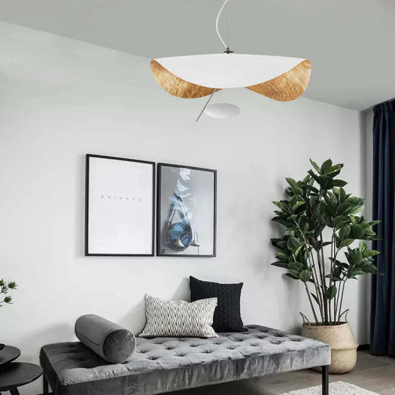 Afralia™ Lederam Manta Pendant Lamp - Industrial Retro Design, White & Black.