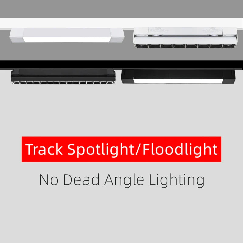 Afralia™ LED Track Lamps: Modern 20/30W Ceiling Rail Floodlight for Living Room, Store Lighting