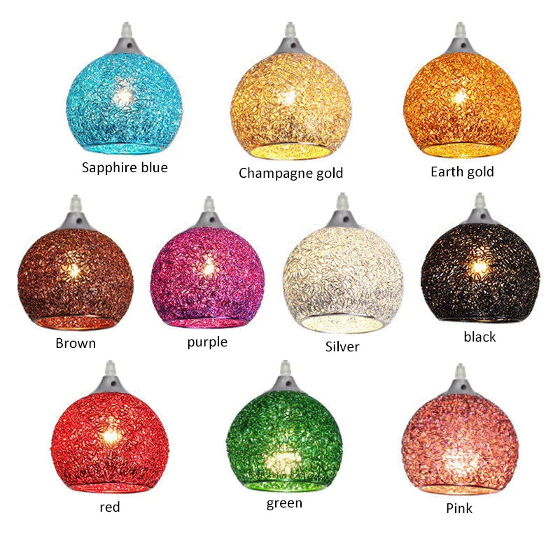 Afralia™ Modern Colorful Ball Pendant Light for Cafe Restaurant Bedroom-E27 LED