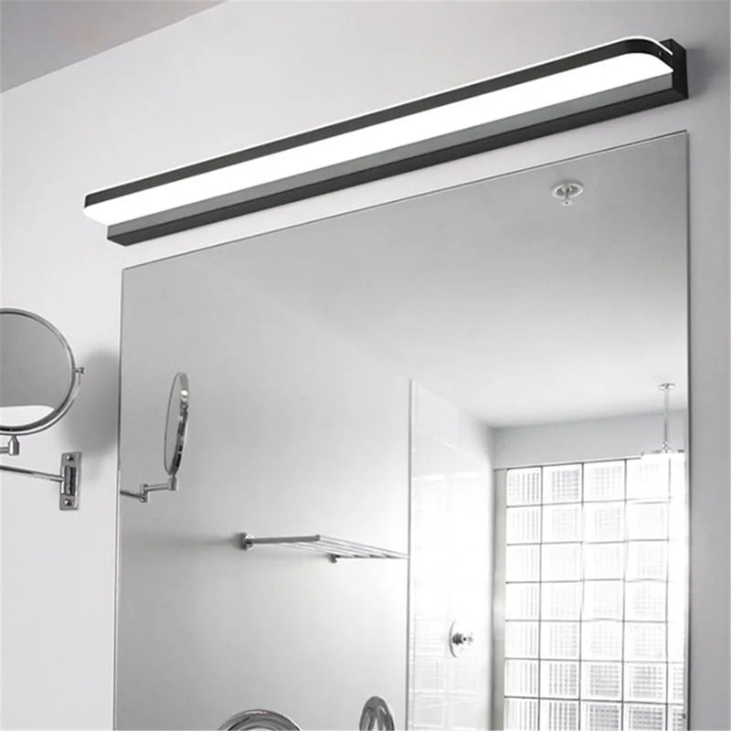 Afralia™ LED Vanity Light with Mirror for Bathroom Makeup Wall Lighting