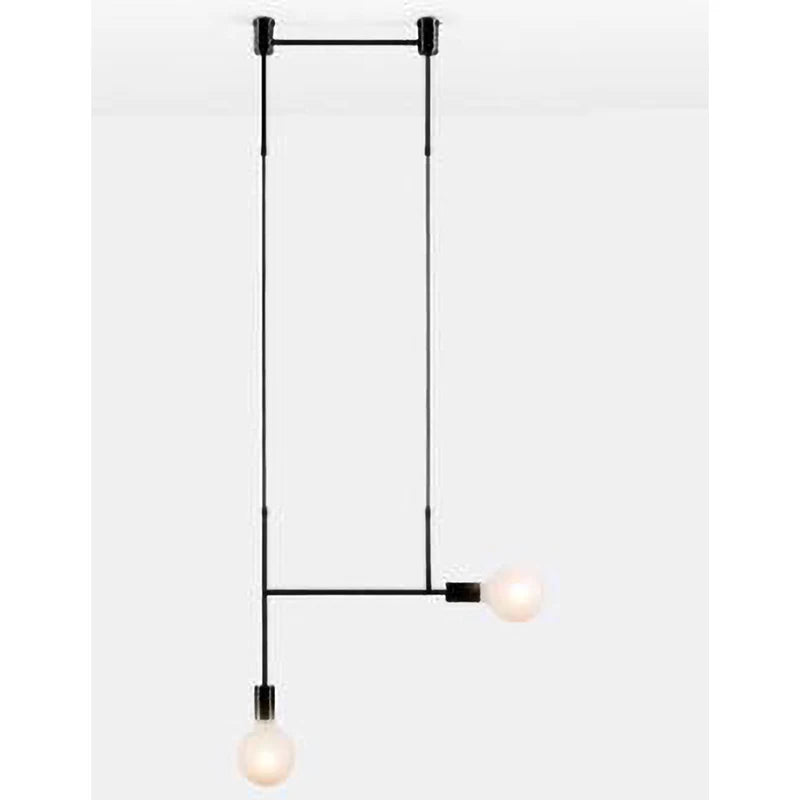 Afralia™ Black Rose Gold Long Tube Chandelier | Nordic Design for Cafe, Bar & Restaurant