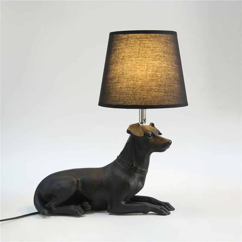 Nordic Modern Puppy Table Lamp LED Dog Desk Lights by Afralia™ - Home Lighting Deco