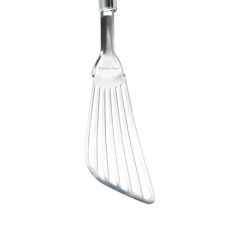 Afralia™ Stainless Steel Cooking Spatula Kitchen Utensil for Frying, Dumplings, Eggs, and More