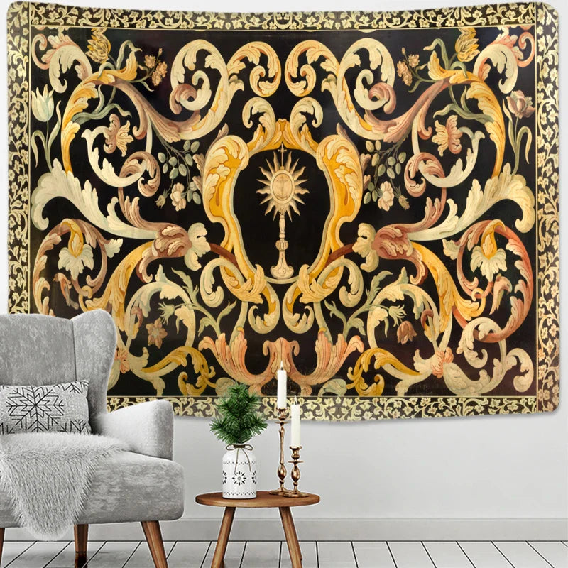 Afralia™ Psychedelic Bohemian Plant Tapestry Wall Hanging for Living Room Bedroom Decor