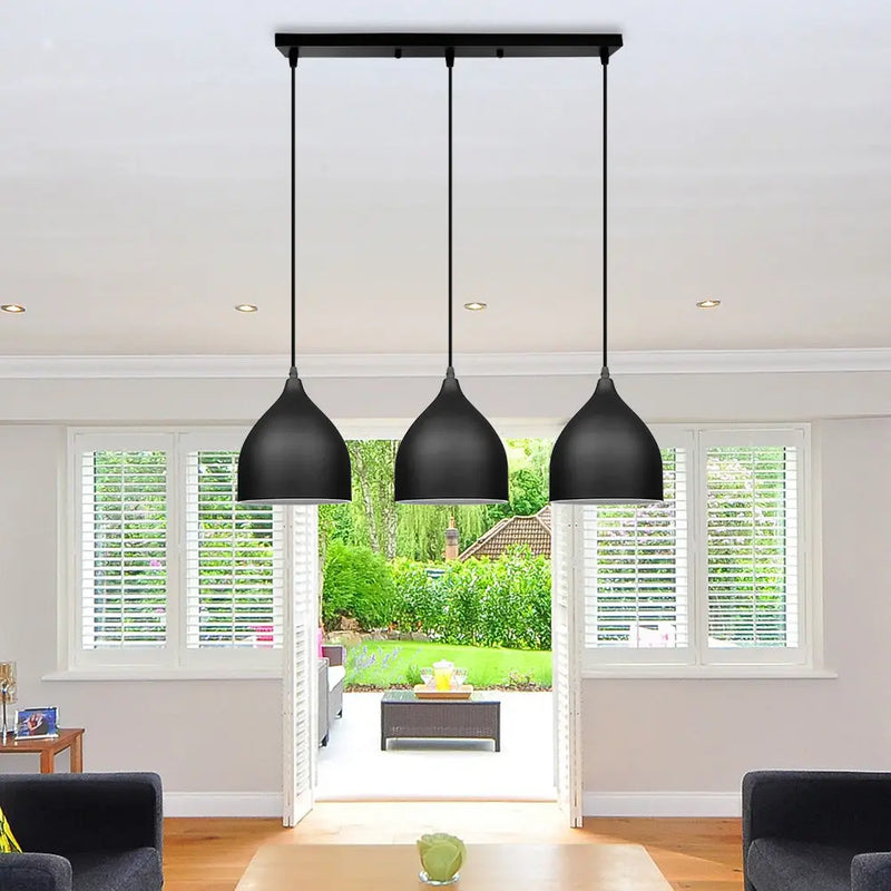 Afralia™ Aluminum LED Pendant Light for Kitchen Bedroom Living Room - Modern Nordic Design