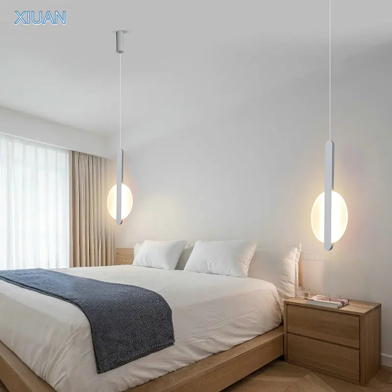 Afralia™ Nordic LED Pendant Lamp: High Ceiling Lighting for Bedside & Living Room