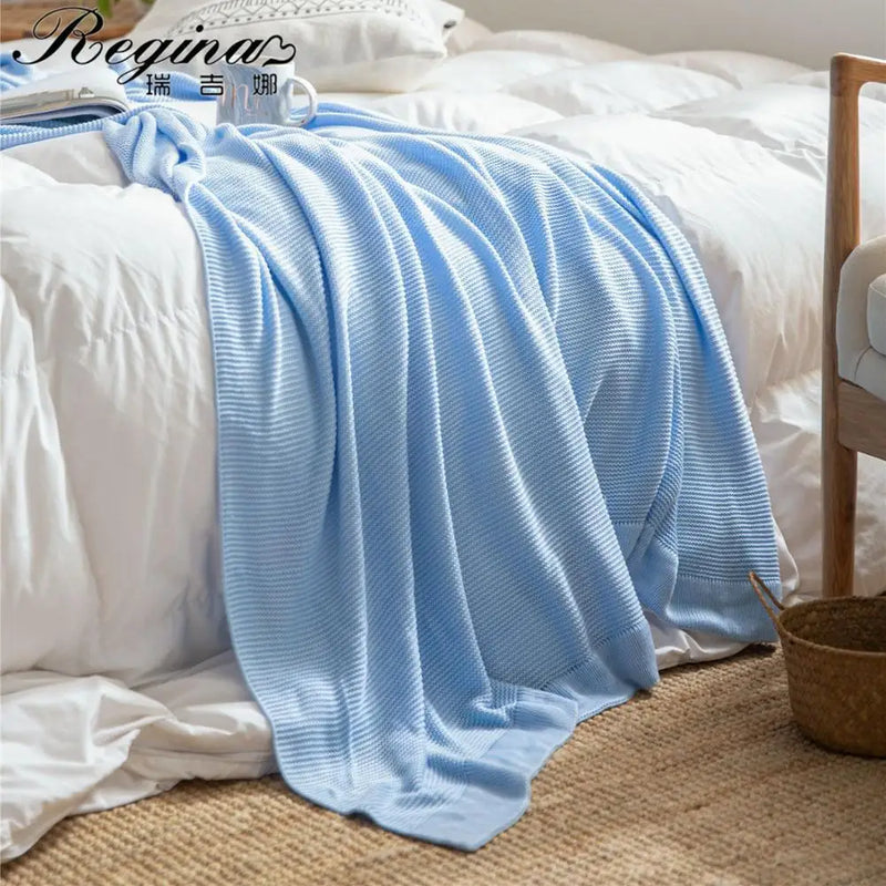 Afralia™ Bamboo Cooling Throw Blanket - Stay Cool All Summer, Ideal for Hot Sleepers