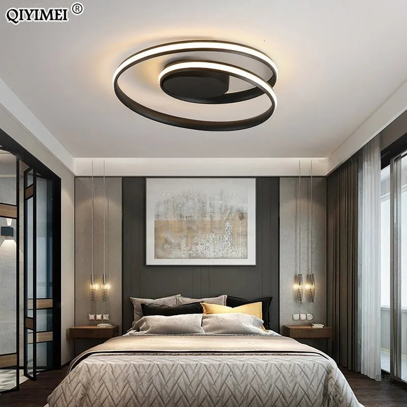 Afralia™ LED Chandelier: Modern Surface Mounted Lights for Living Room, Bedroom, Study Room