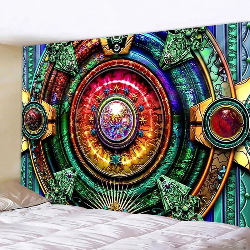 Afralia™ Starry Sky Mandala Tapestry - Boho Home Decor Wall Art