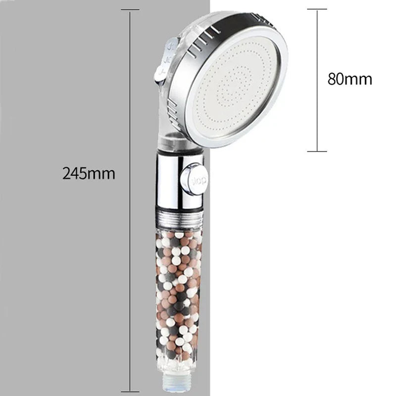 Afralia™ Filter Balls Spa Shower Head - 3 Modes Adjustable