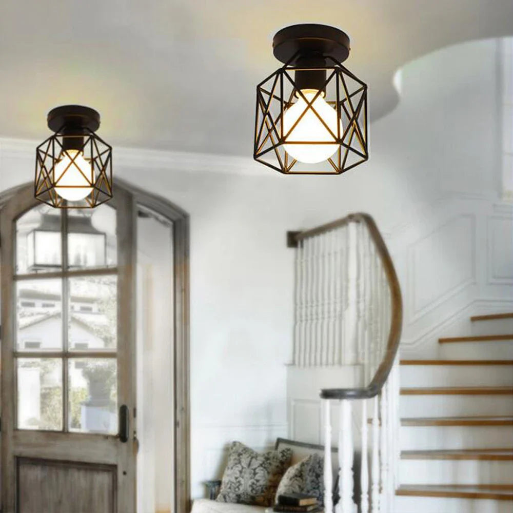 Afralia™ Retro Vintage Ceiling Chandelier for Home Living Room Decor
