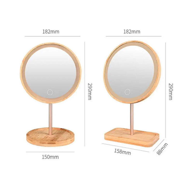 Afralia™ Rechargeable LED Makeup Mirror Lamp with Touch Switch, 3 Lighting Options