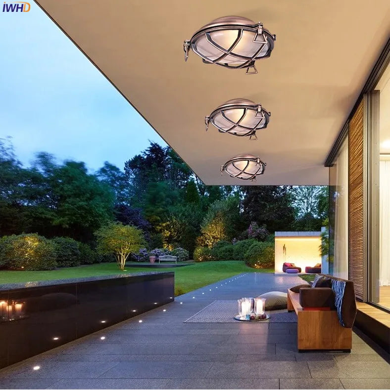 Afralia™ Outdoor Aluminum LED Wall Light for Porch, Balcony, Garden - Waterproof IP44 Wall Lamp