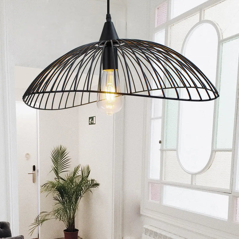 Afralia™ Linar Hat Pendant Lamp: Modern Minimalist Industrial Chandelier for Dining Room & Bedroom