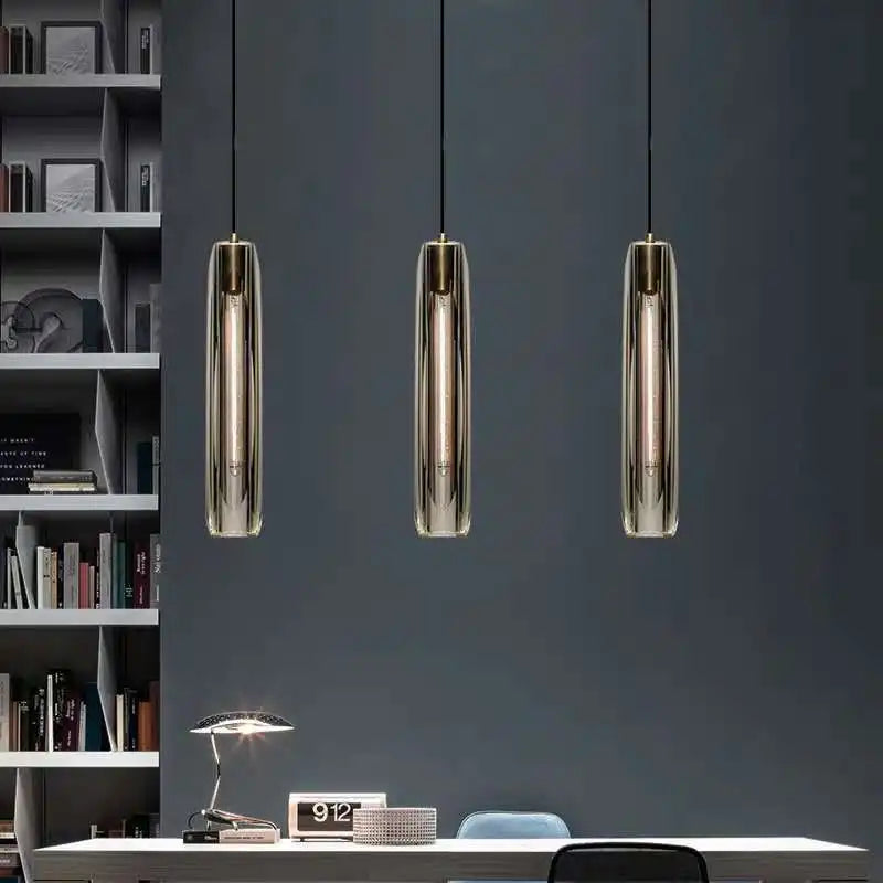 Afralia™ Copper Crystal Pendant Lamp for Indoor Living Room Dining Bar Bedroom