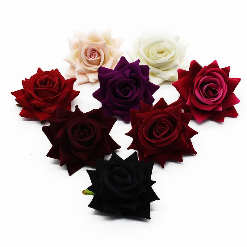 Afralia™ 7cm Rose Heads: Wedding Décor, Scrapbooking, Headwear, Autumn Home Decoration