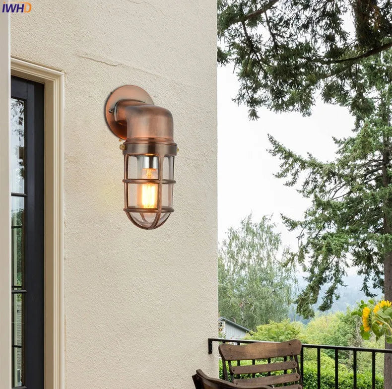 Afralia™ Outdoor Aluminum LED Wall Light for Stair, Balcony & Garden