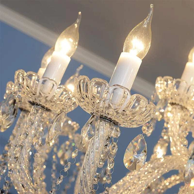 Afralia™ Modern LED Crystal Chandeliers - Elegant European Style for Home Decor