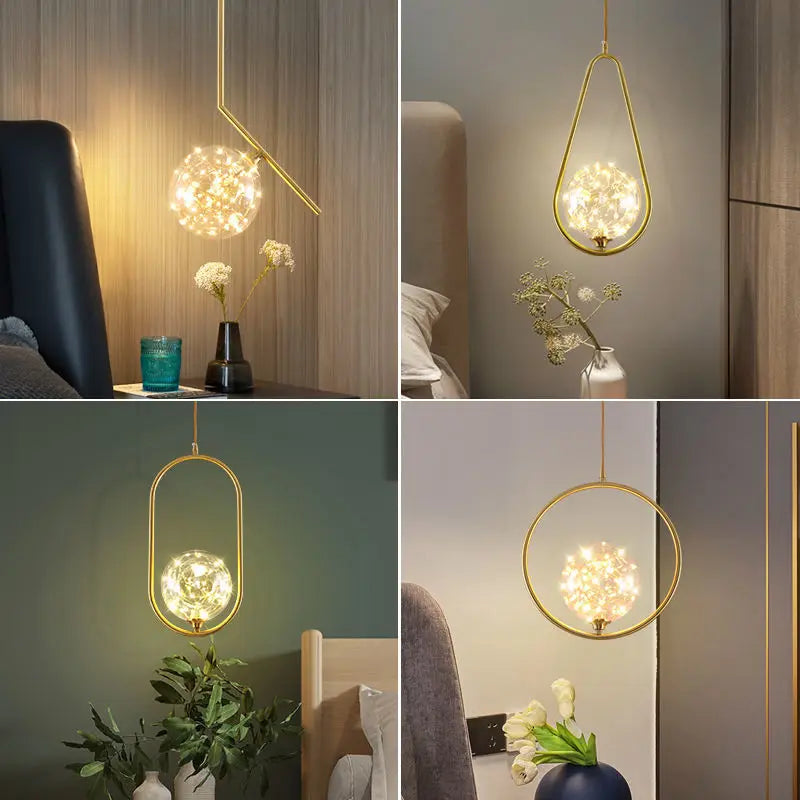 Luxury Glass Ball Pendant Light for Modern Decor by Afralia™