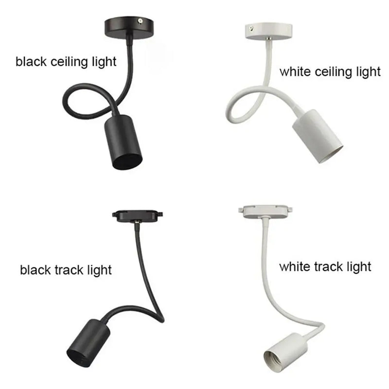 Afralia™ LED Flex Track Light for Clothing Stores - Black White Bendable Rod Bend Lighting