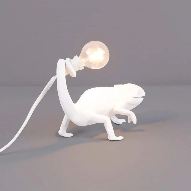 Afralia™ Chameleon LED Desk Lamp: Resin and Glass Creativity Light for Children's Room