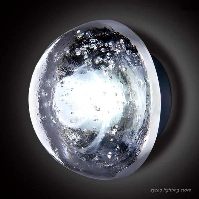 Afralia™ Crystal LED Wall Lamps for Modern Minimalist Home Decor