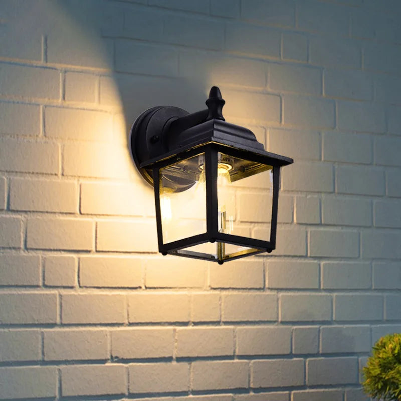 Afralia™ Outdoor Waterproof Wall Lamp - Retro Style Garden Lighting for Aisle, Balcony, and Pathways