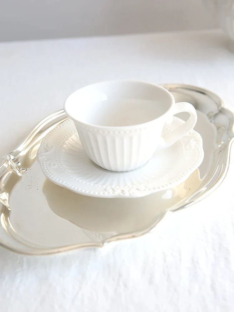 Afralia™ Phnom Penh Porcelain Tea Set with French Court Design