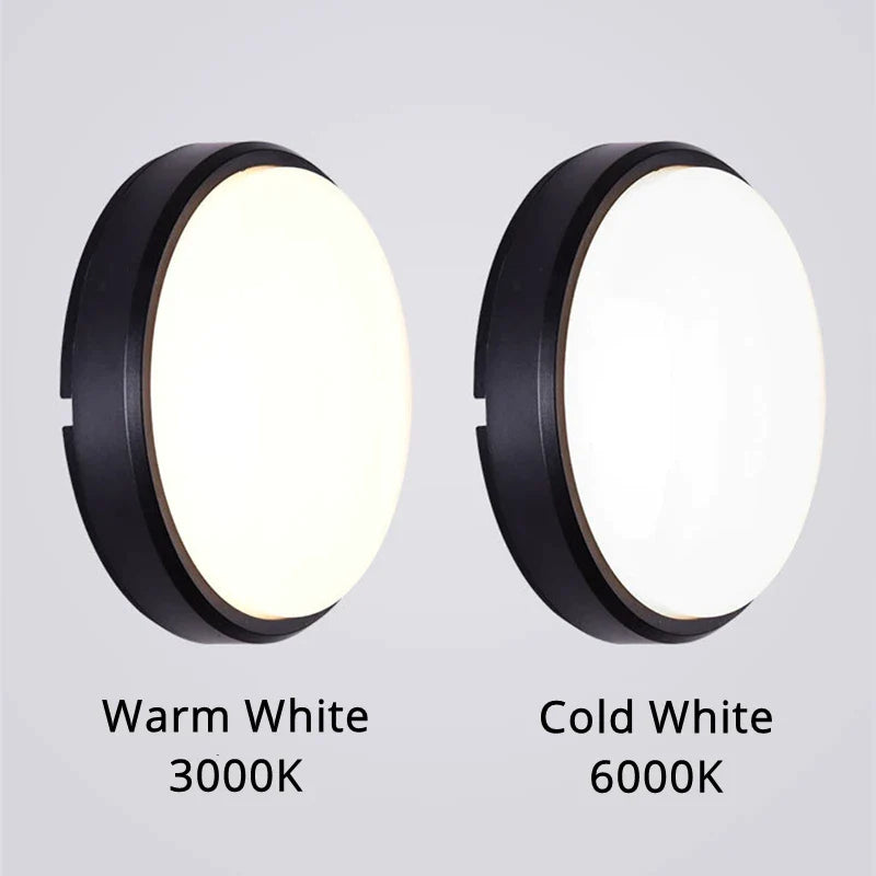 Afralia™ LED Oval Wall Lamp Outdoor Ceiling Light Waterproof Garden Bathroom Lighting