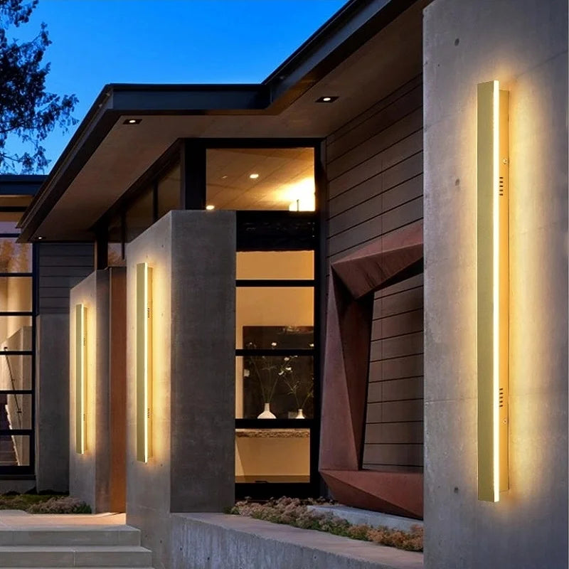 Afralia™ Outdoor Wall Lamp for Modern Decor, Villa Stairs, Courtyard, IP65 Waterproof & Long