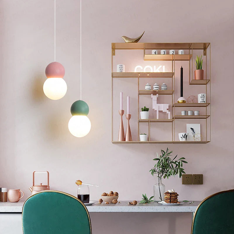 Afralia™ Nordic Glass Pendant Lamp for Home Indoor Decor