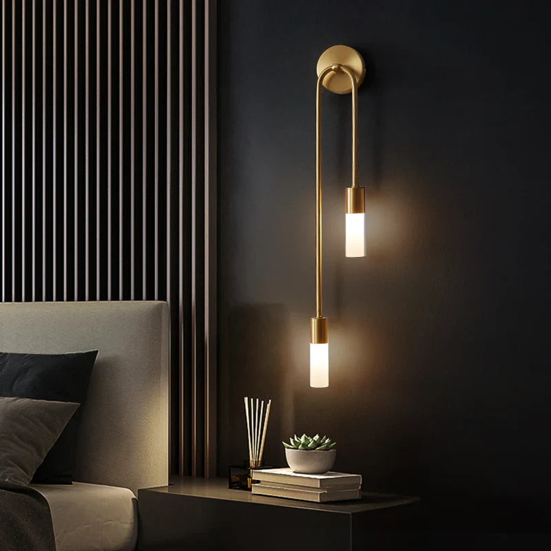 Afralia™ Modern Gold Black Wall Sconces G9 Indoor Minimalist Candle Lighting