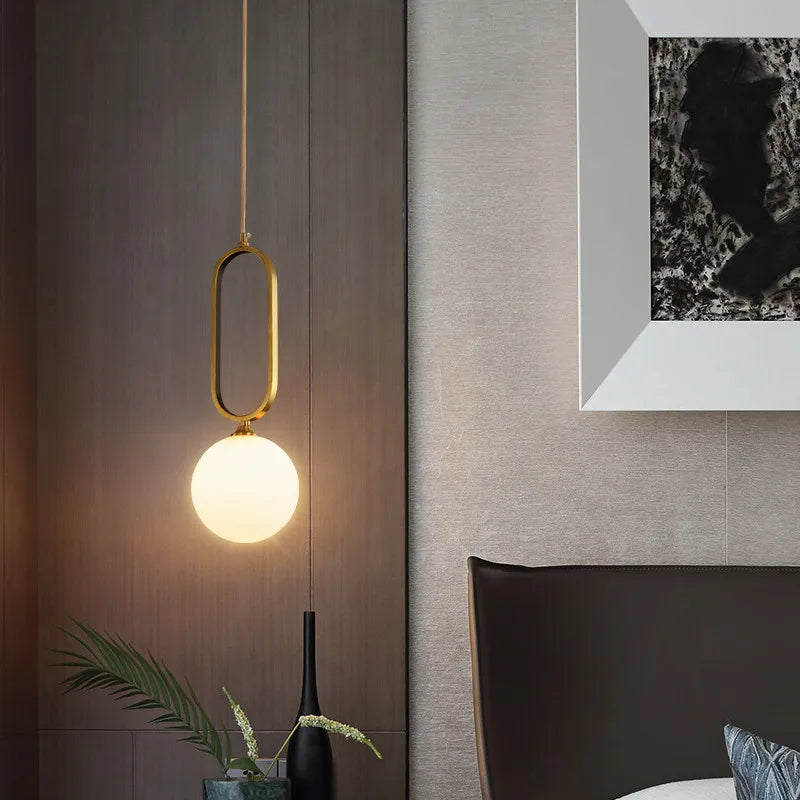 Afralia™ LED Ball Pendant Light for Modern Luxury Decor in Bedroom, Kitchen, Office, and More