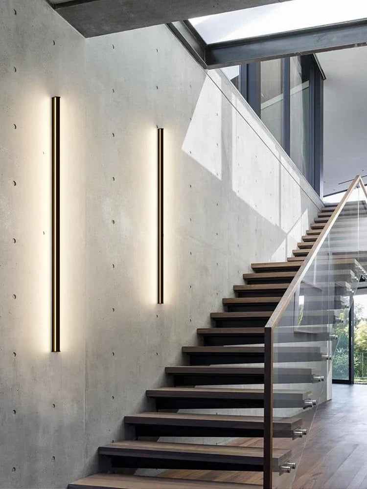 Afralia™ Long Strip Wall Lamp: Minimalist Luxe Ceiling Light for Living Room, Bedroom, Aisle