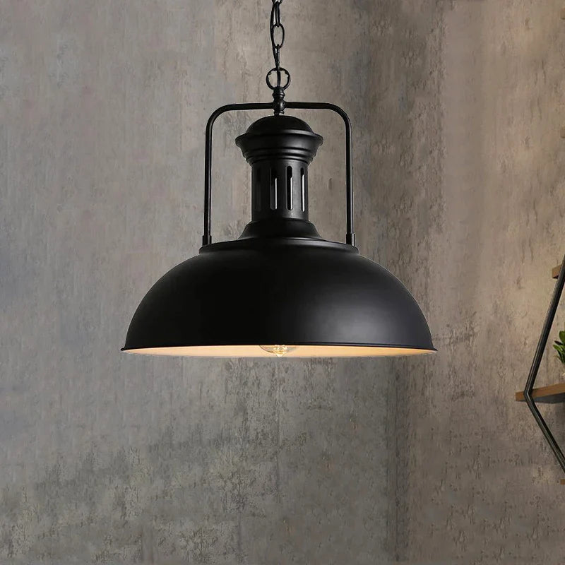 Afralia™ Nordic Iron Single Pendant Light, Vintage Style for Bedroom, Dining, Cafe, Restaurant