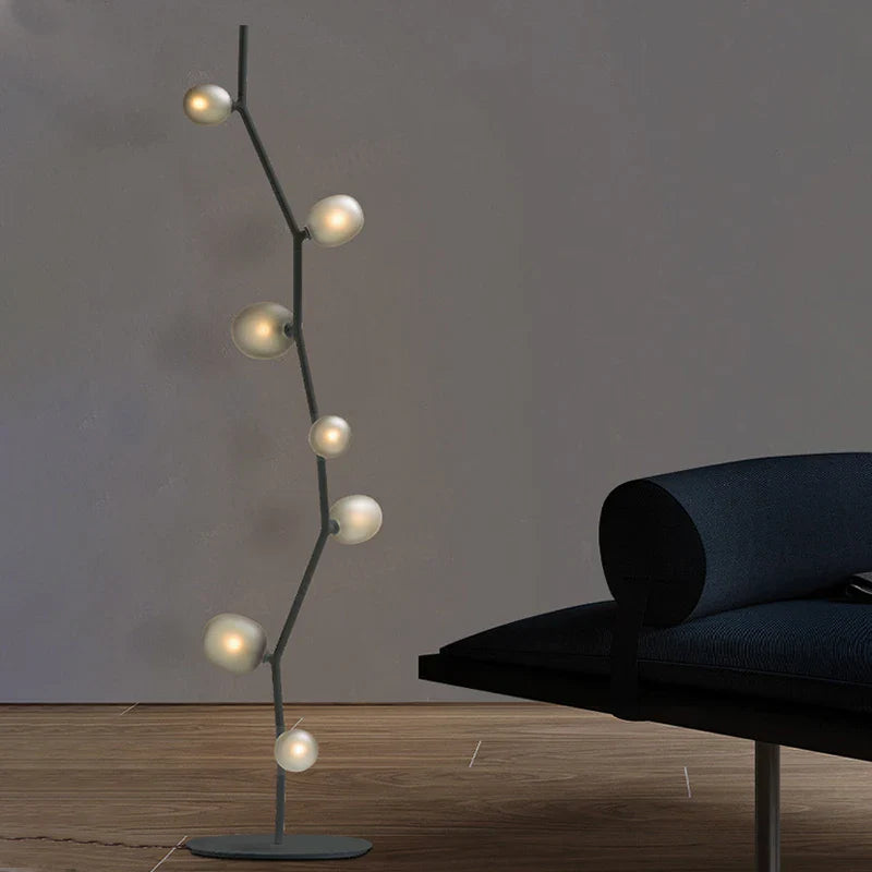 Afralia™ Nordic Modern Floor Lamp with G9 LED Bulb for Living Room and Bedroom