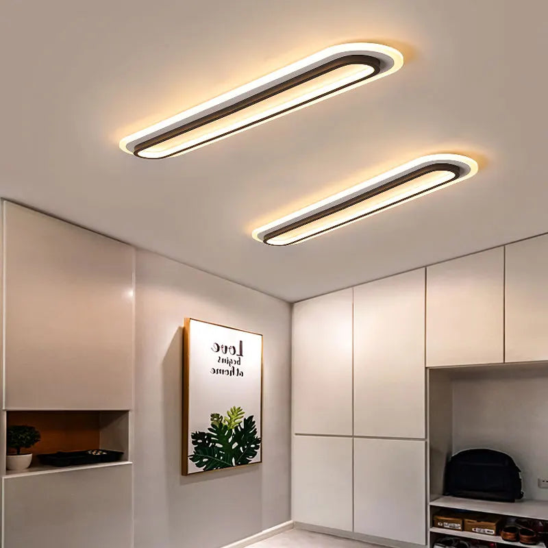 Afralia™ Modern Minimalist Long Aisle LED Ceiling Lamp