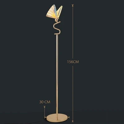 Afralia™ Butterfly LED Floor Lamp Indoor Living Room Acrylic Standing Lighting Home Bedroom Art