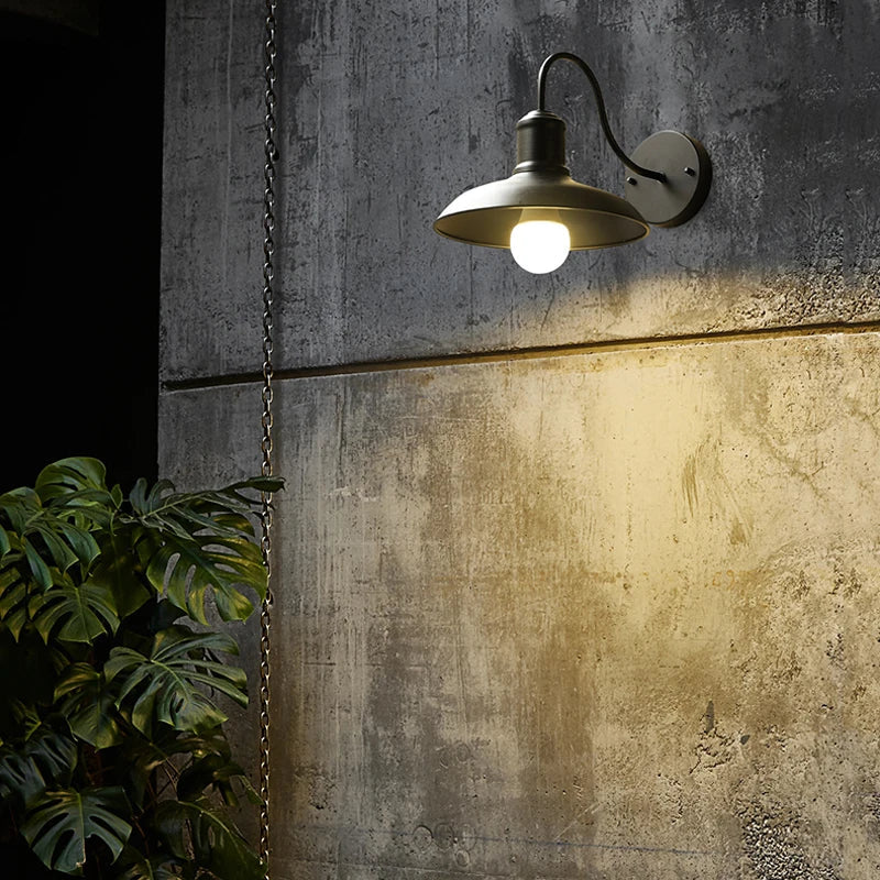 Afralia™ Vintage Loft Outdoor Lights: Retro Balcony Courtyard Garden Lamp